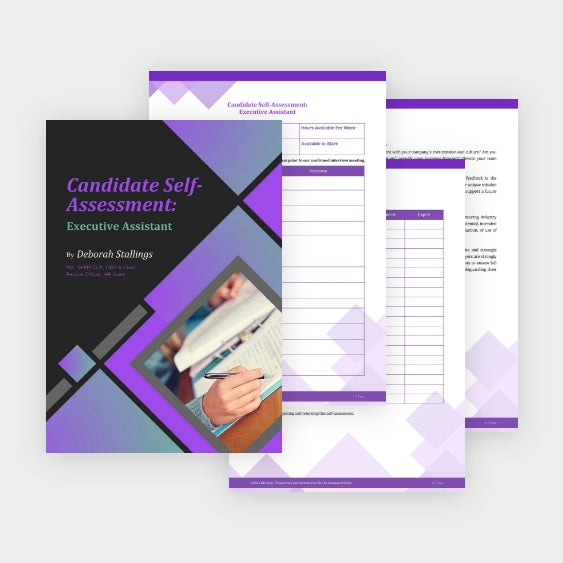 Candidate Self-Assessment